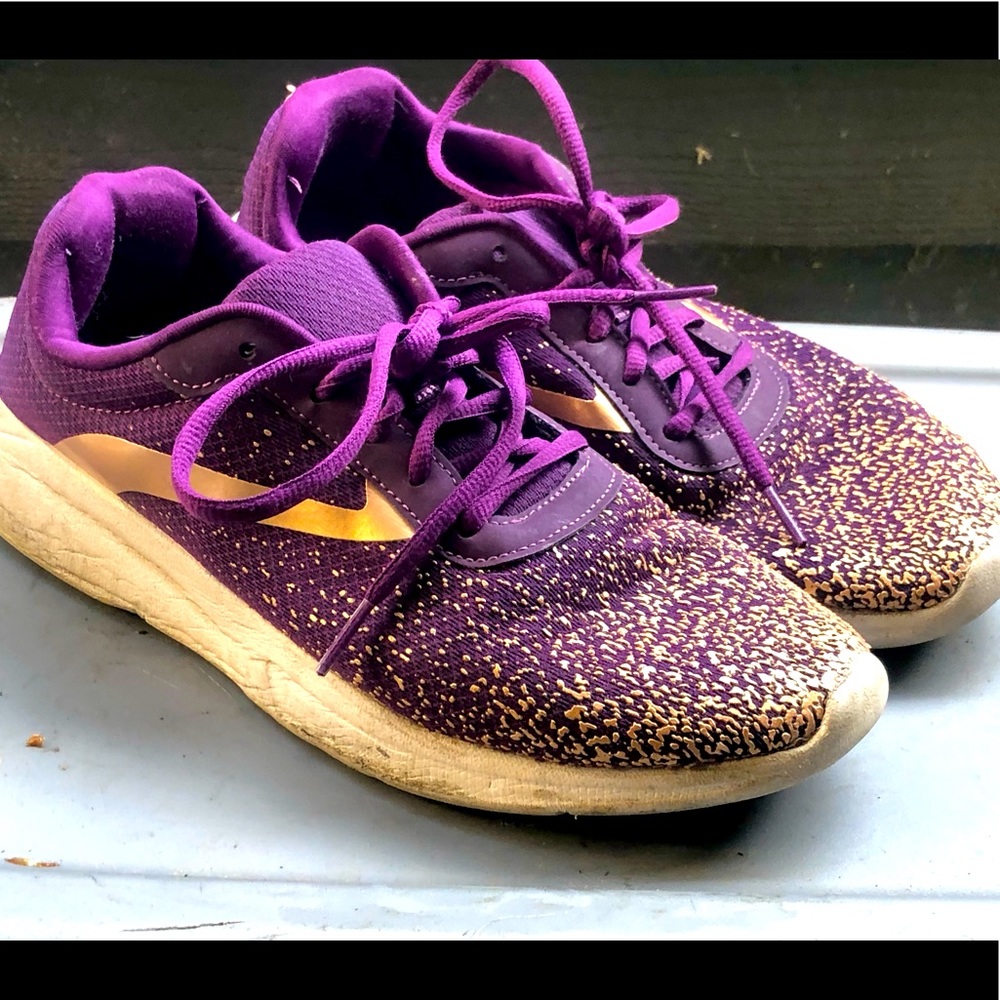 Athletic Work Women’s Purple Gold Athletic Sneakers Size 9